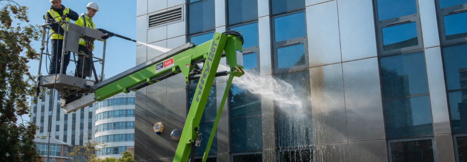High Level Access Cleaning Birmingham | MEWP & Cherry Picker Experts | Clean360 High Level Access Cleaning Birmingham | MEWP & Cherry Picker Experts | Clean360